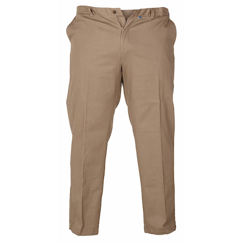 D555 Bruno Stretch Chino Pants With Extendable Waist Stone